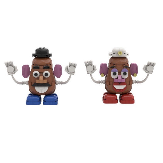 Moc Bricks Potato Head Couple Building Block Compatible Set Mr.  Mrs. Set 749pcs