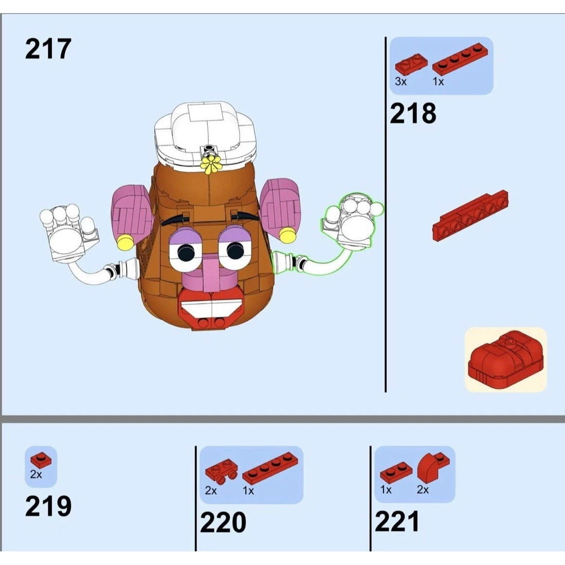 Moc Bricks Potato Head Couple Building Block Compatible Set Mr.  Mrs. Set 749pcs