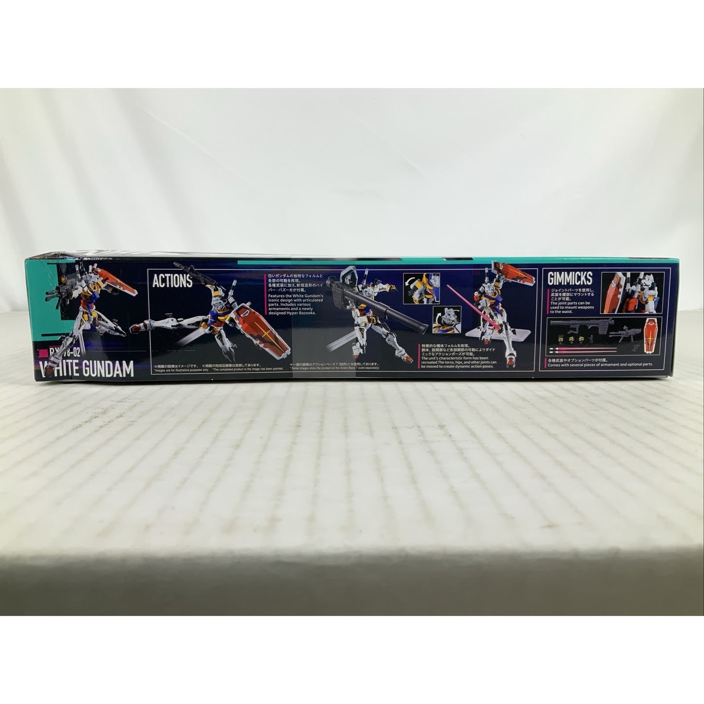 BANDAI GQ White Gundam RX-78-02 1:144 HG model kit DISTRESSED BOX