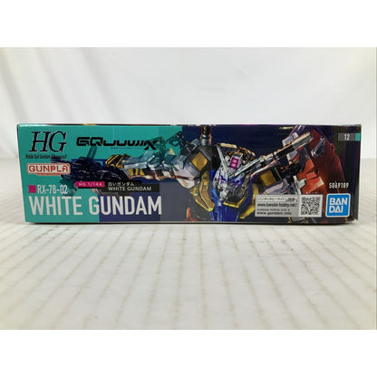 BANDAI GQ White Gundam RX-78-02 1:144 HG model kit DISTRESSED BOX