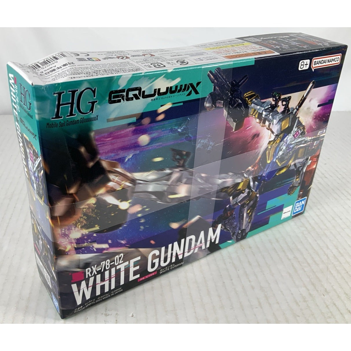 BANDAI GQ White Gundam RX-78-02 1:144 HG model kit DISTRESSED BOX