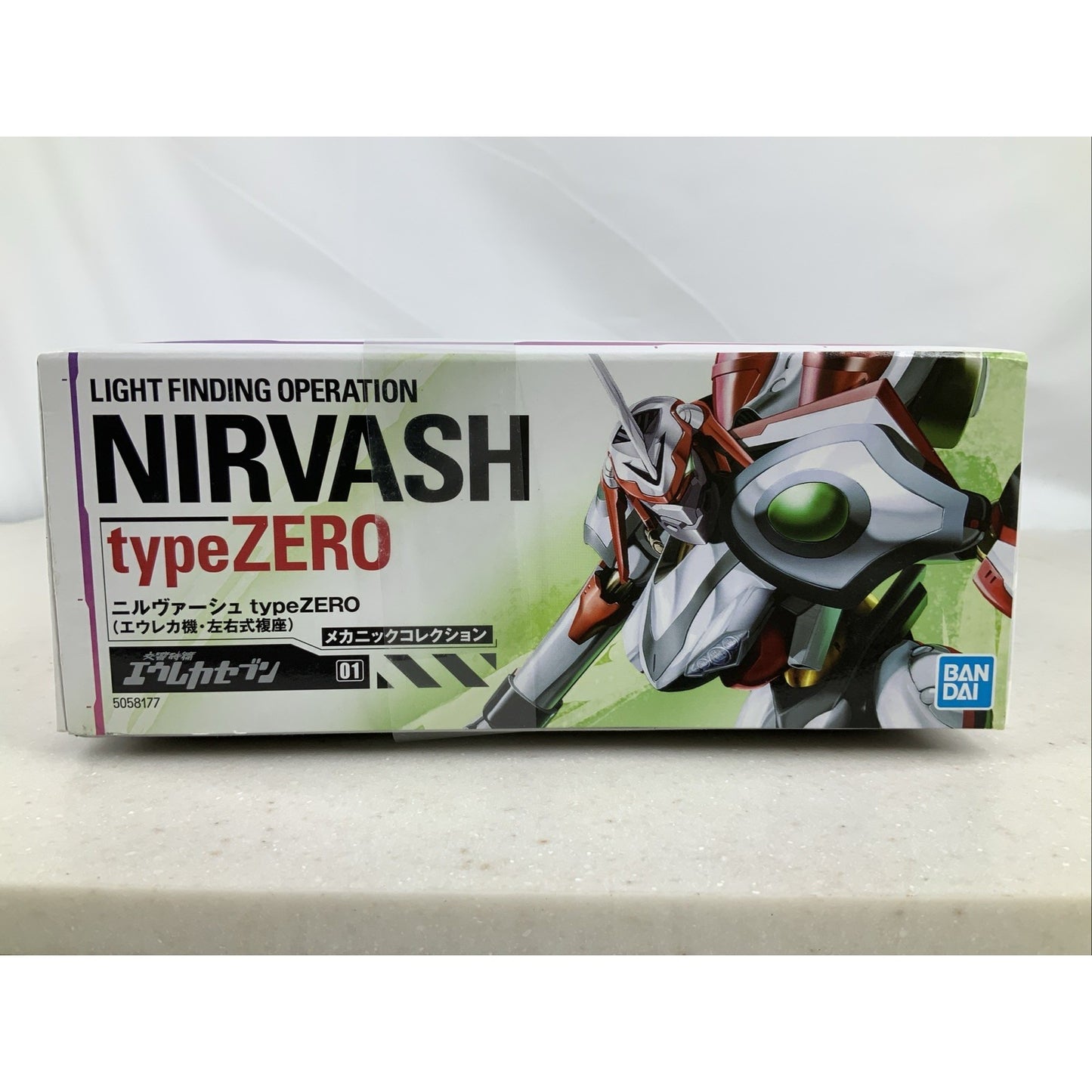 BANDAI Nirvash Type Zero Eureka 7 seven 01 model kit DISTRESSED BOX