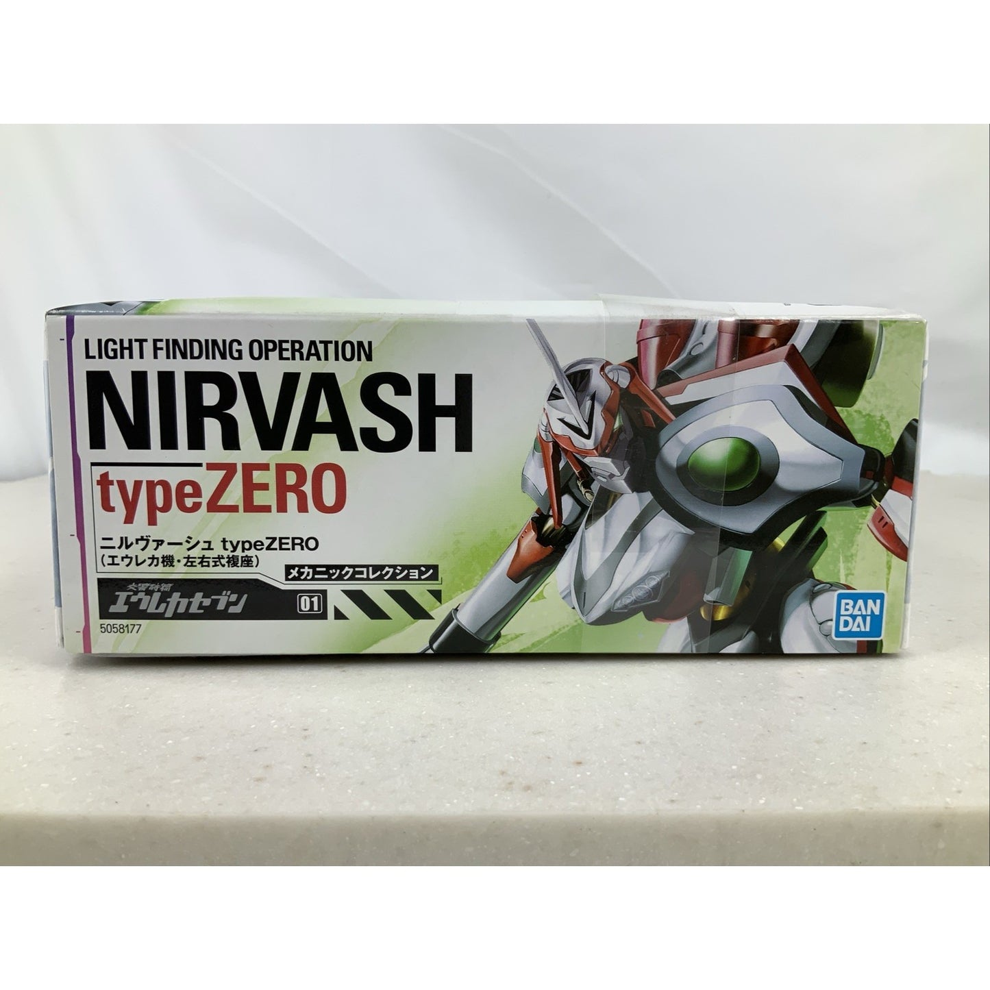 BANDAI Nirvash Type Zero Eureka 7 seven 01 model kit DISTRESSED BOX