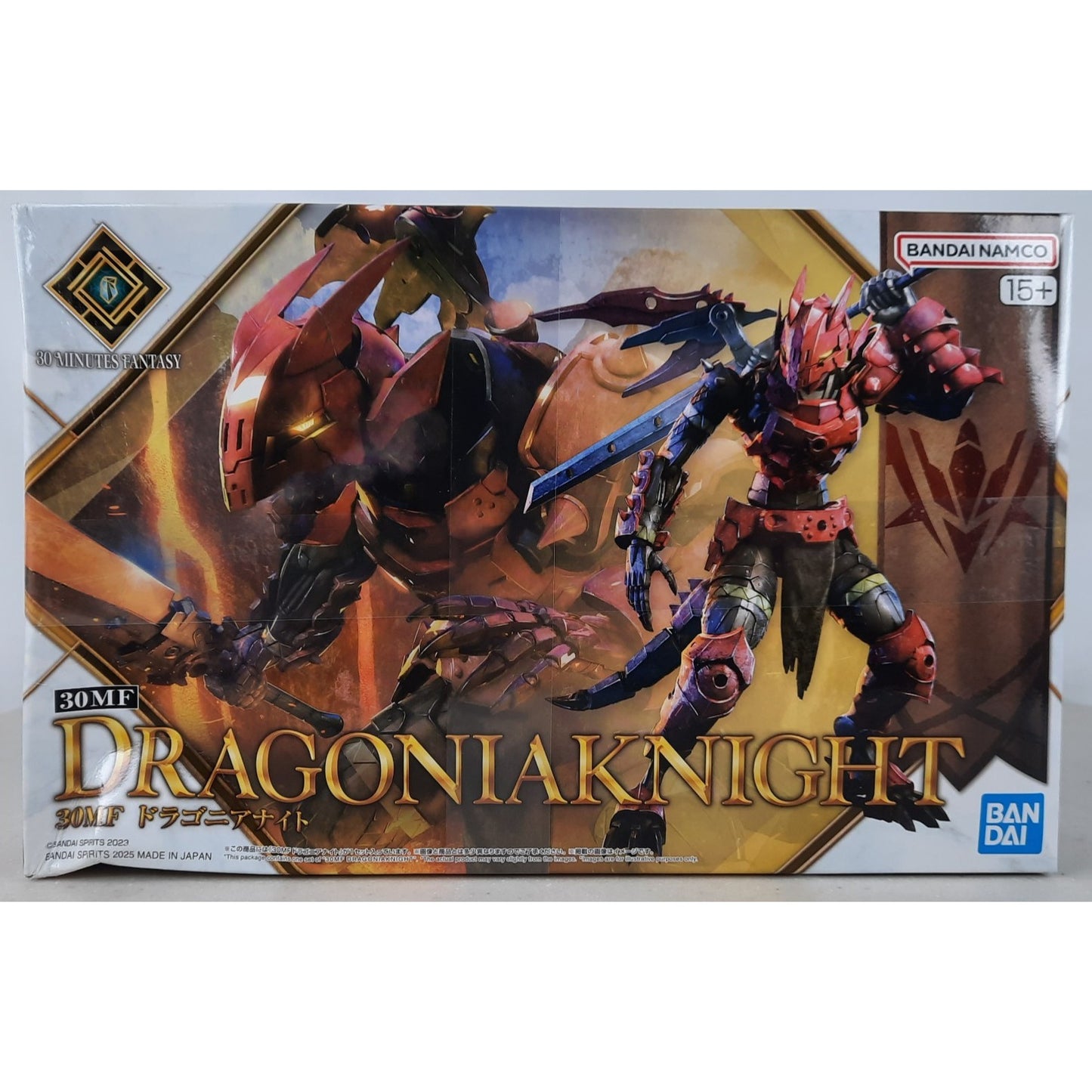 BANDAI 30MF Dragonia Knight model kit DISTRESSED BOX
