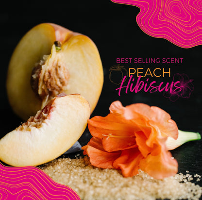 Viori Peach Hibiscus Exfoliating Sugar Scrub Body Bar limited edition