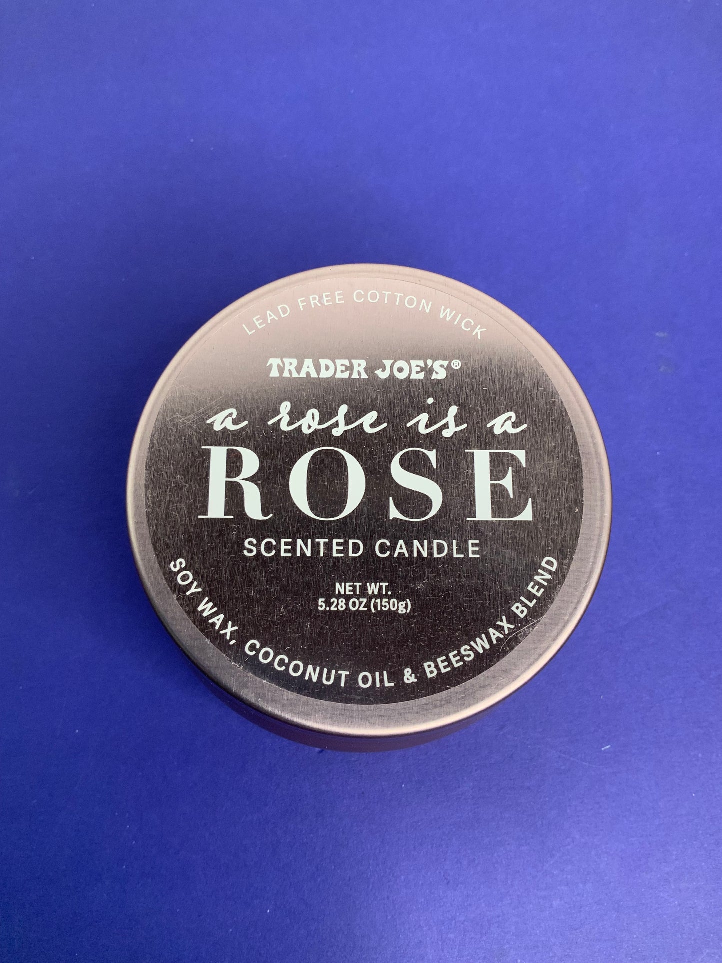 Trader Joes Rose Soy Blend CANDLE 5.7 oz Limited Edition