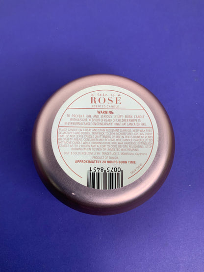 Trader Joes Rose Soy Blend CANDLE 5.7 oz Limited Edition