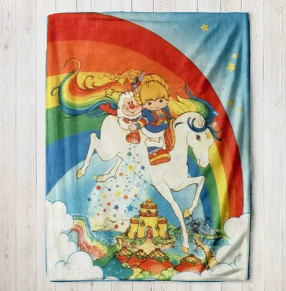 Rainbow Brite Fleece Blanket 60“ x 80“ Large