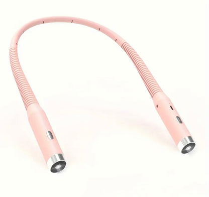 New Rechargeable Pink Neck Light 3 Levels Brightness USB-USBC Crochet Book Knit