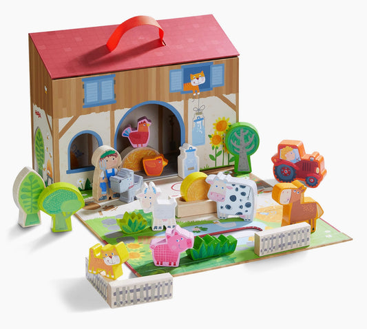 Haba Play World On The Farm - Farm-Themed Roleplay Set For Kids