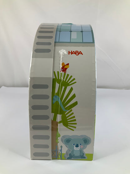 Haba Play World At the Zoo - Interactive Wooden Animal Playset