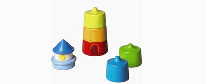 Haba Wooden Rainbow Lighthouse – Montessori Stacker & Balance Toy