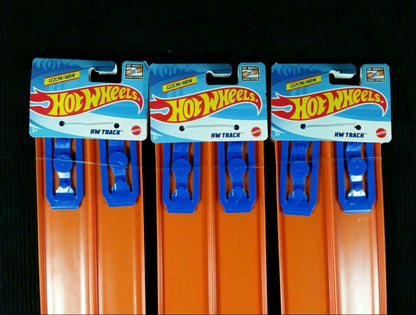 Hot Wheels straight track lot 24 FEET TOTAL set 12 Pieces 24" Long w connectors