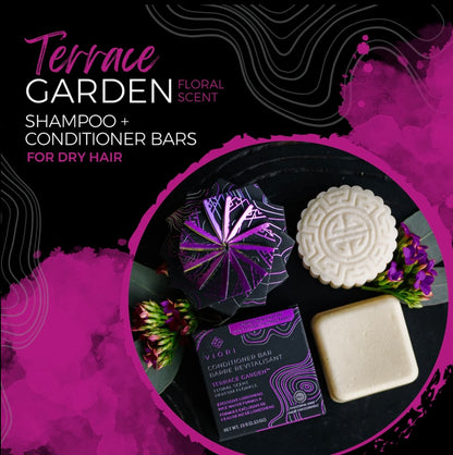 Viori Terrace Garden Shampoo & Conditioner Bar Set