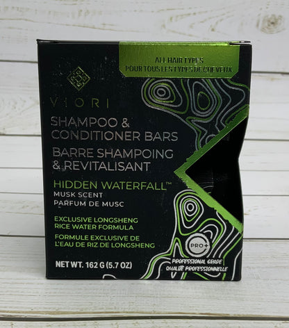 Viori Hidden Waterfall Shampoo & Conditioner Bar Set