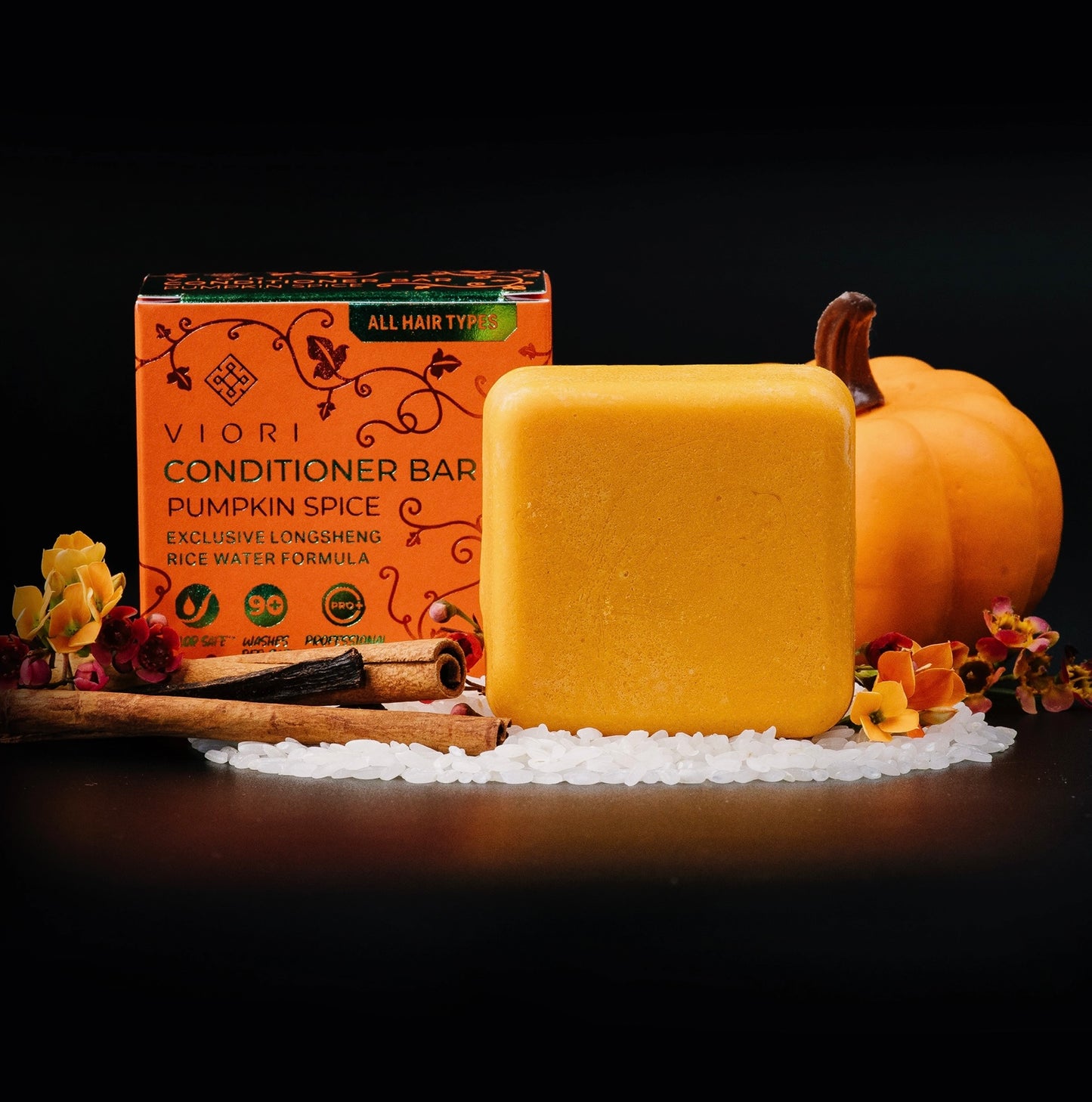 Viori Pumpkin Spice Shampoo & Conditioner Bar Set limited edition