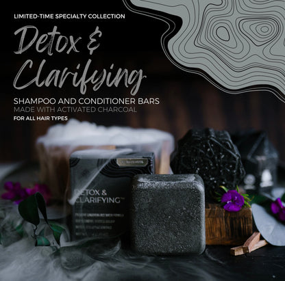 Viori Midnight Musk Clarifying Detox Solid Shampoo & Conditioner Bar Set limited edition