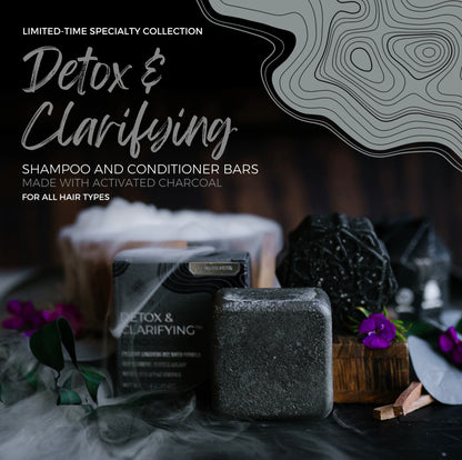 Viori Midnight Musk Clarifying Detox Solid Shampoo & Conditioner Bar Set limited edition