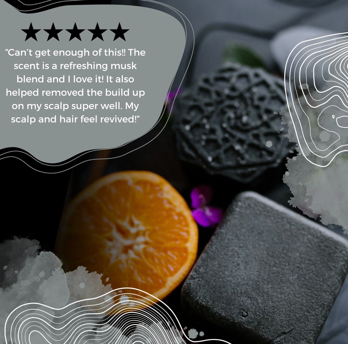 Viori Midnight Musk Clarifying Detox Solid Shampoo & Conditioner Bar Set limited edition