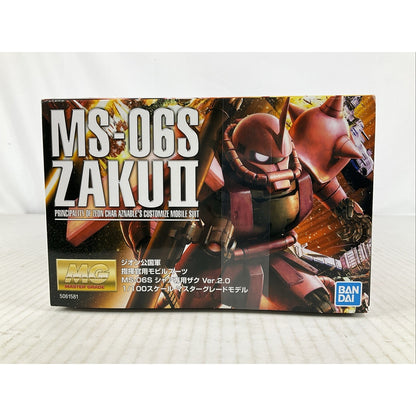 BANDAI MG MS-06S Char's Zaku II Ver.2.0 1:100 model kit DISTRESSED BOX
