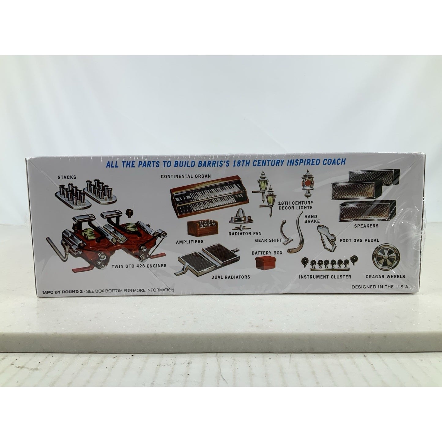 MPC Raiders Coach George Barris 1:25 model kit DISTRESSED BOX