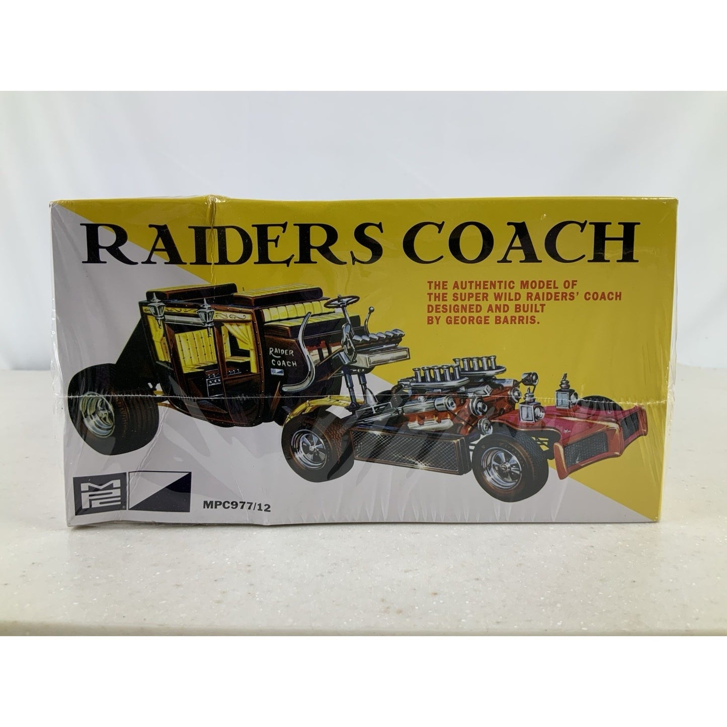 MPC Raiders Coach George Barris 1:25 model kit DISTRESSED BOX