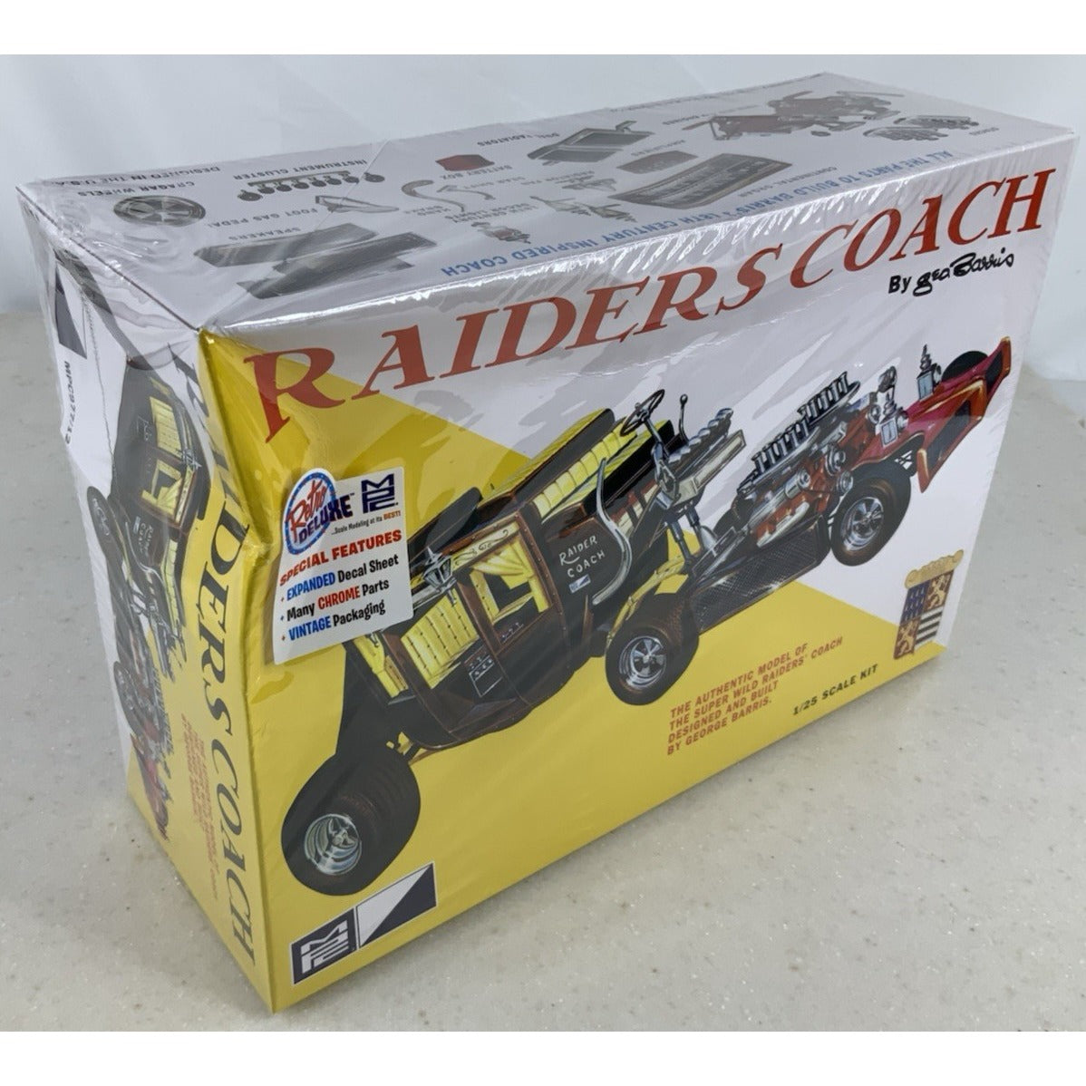 MPC Raiders Coach George Barris 1:25 model kit DISTRESSED BOX