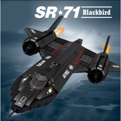 SR-71 Blackbird Fighter Building Blocks Air Force Plane Bricks Compatible 1775pc