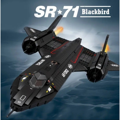 SR-71 Blackbird Fighter Building Blocks Air Force Plane Bricks Compatible 1775pc