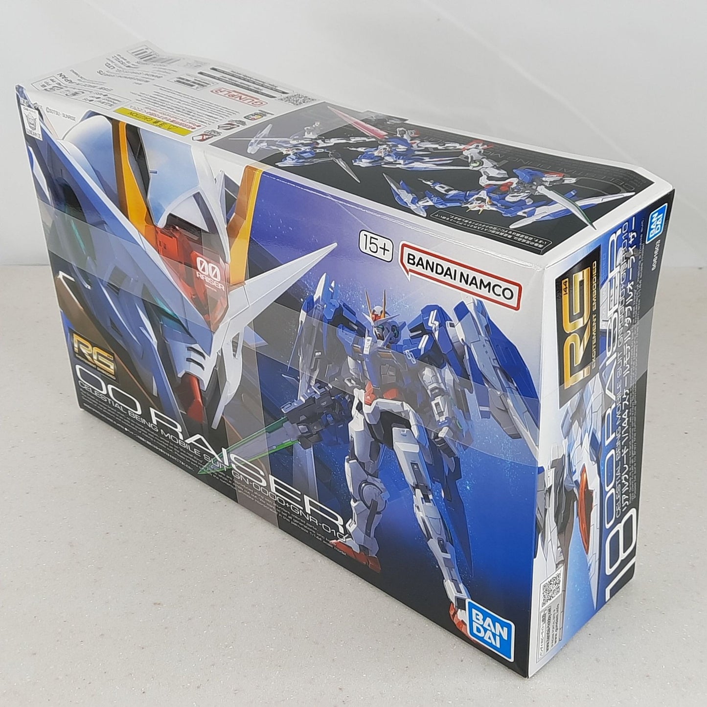 BANDAI RG 00 Raiser GN-0000 GNR-010 18 1:144 model kit DISTRESSED BOX