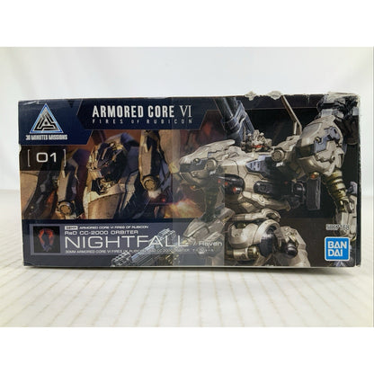 BANDAI 30MM Armored Core VI Nightfall Raven RaD CC-2000 Orbiter model DISTRESSED