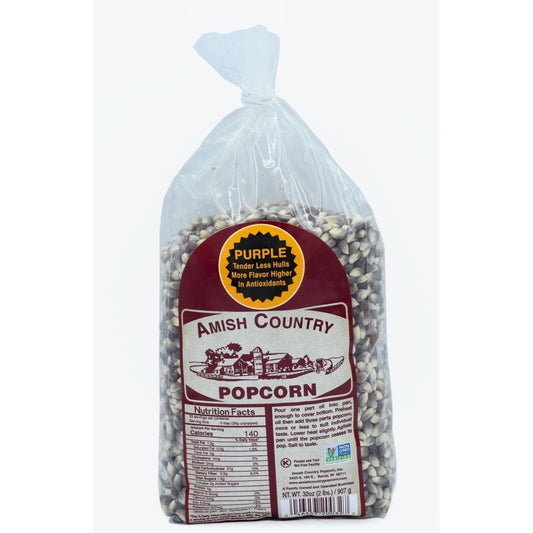 Amish Country Popcorn Purple 2 Lb Holiday Treat Kernel NON GMO