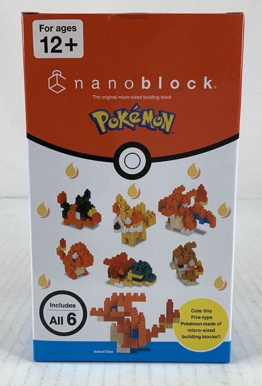 NANOBLOCK Pokemon Fire Type Set of 6 Blind Box building block sets