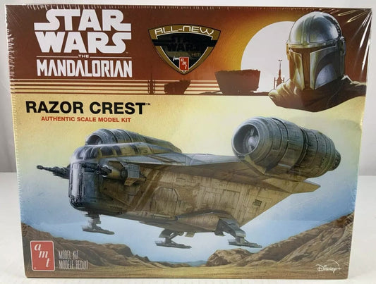 AMT Star Wars Mandalorian Razor Crest 1:72 model kit DISTRESSED BOX