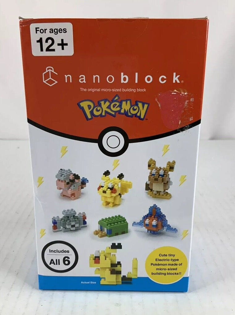 NANOBLOCK Pokemon Electric Type Set of 6 Blind Box building block sets