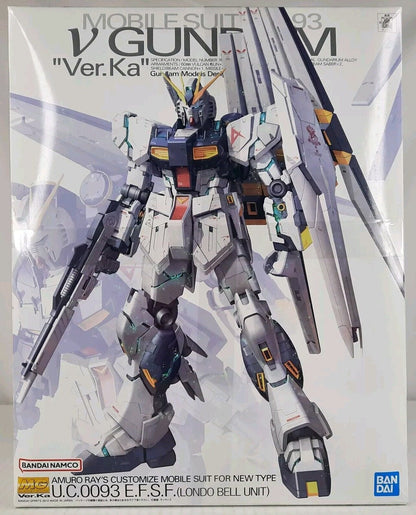 BANDAI RX-93 Nu V Gundam Ver.Ka MG 1/100 char counterattack model Kit DISTRESSED BOX