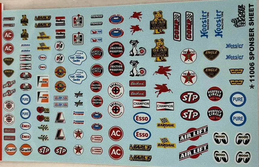 GOFER Sponsor Sheet Decal sheet 1:24 11006