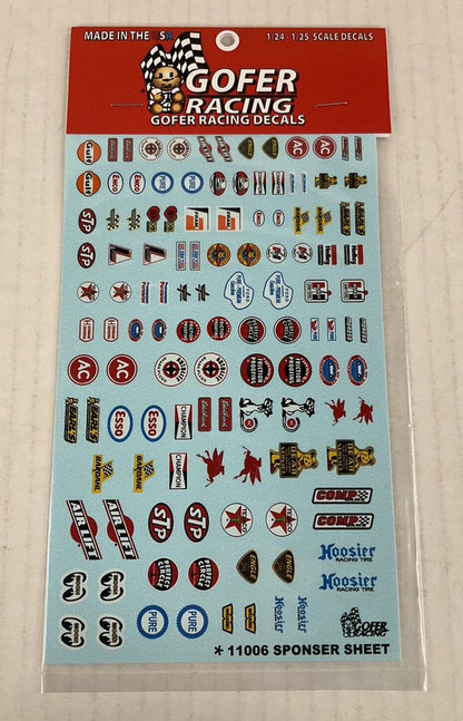 GOFER Sponsor Sheet Decal sheet 1:24 11006