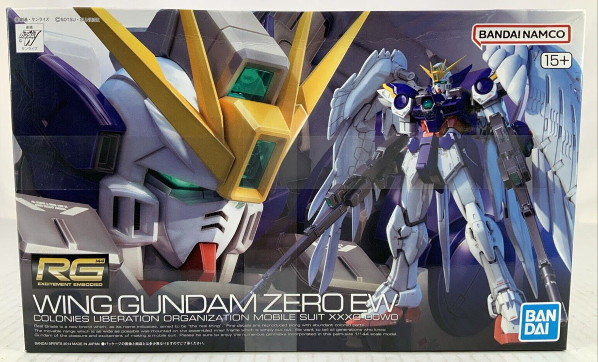 BANDAI RG Wing Gundam Zero EW XXXG-00W0 1:144 17 model kit DISTRESSED BOX