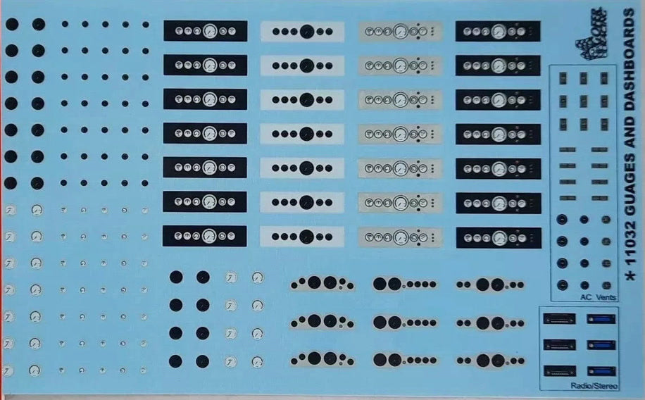 GOFER Gages & Dashboard decal sheet 11032