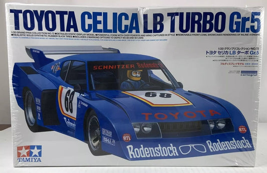 TAMIYA Toyota Celica LB Turbo Gr.5 1:20 model kit DISTRESSED BOX