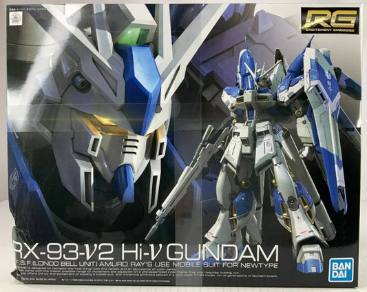 BANDAI RG RX-93-V2 Hi-V Gundam Char's Counterattack 1:144 model kit DISTRESSED B