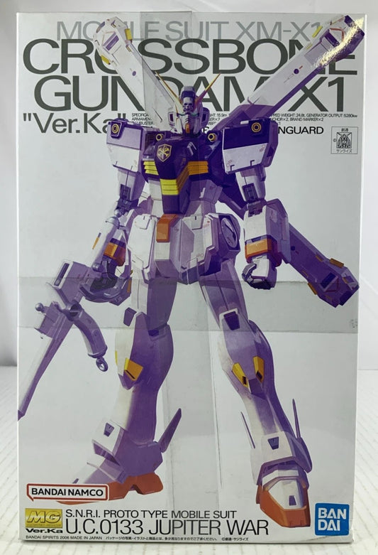 BANDAI MG Crossbone Gundam X1 (Ver.Ka) XM-X1 SNRI 1:100 model kit DISTRESSED BOX