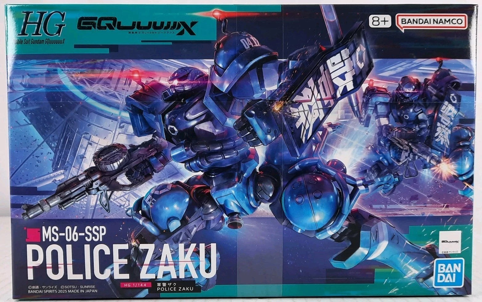 BANDAI HG Police Zaku MS-06-SSP GQuuuuuuX 1:144 GQ model kit
