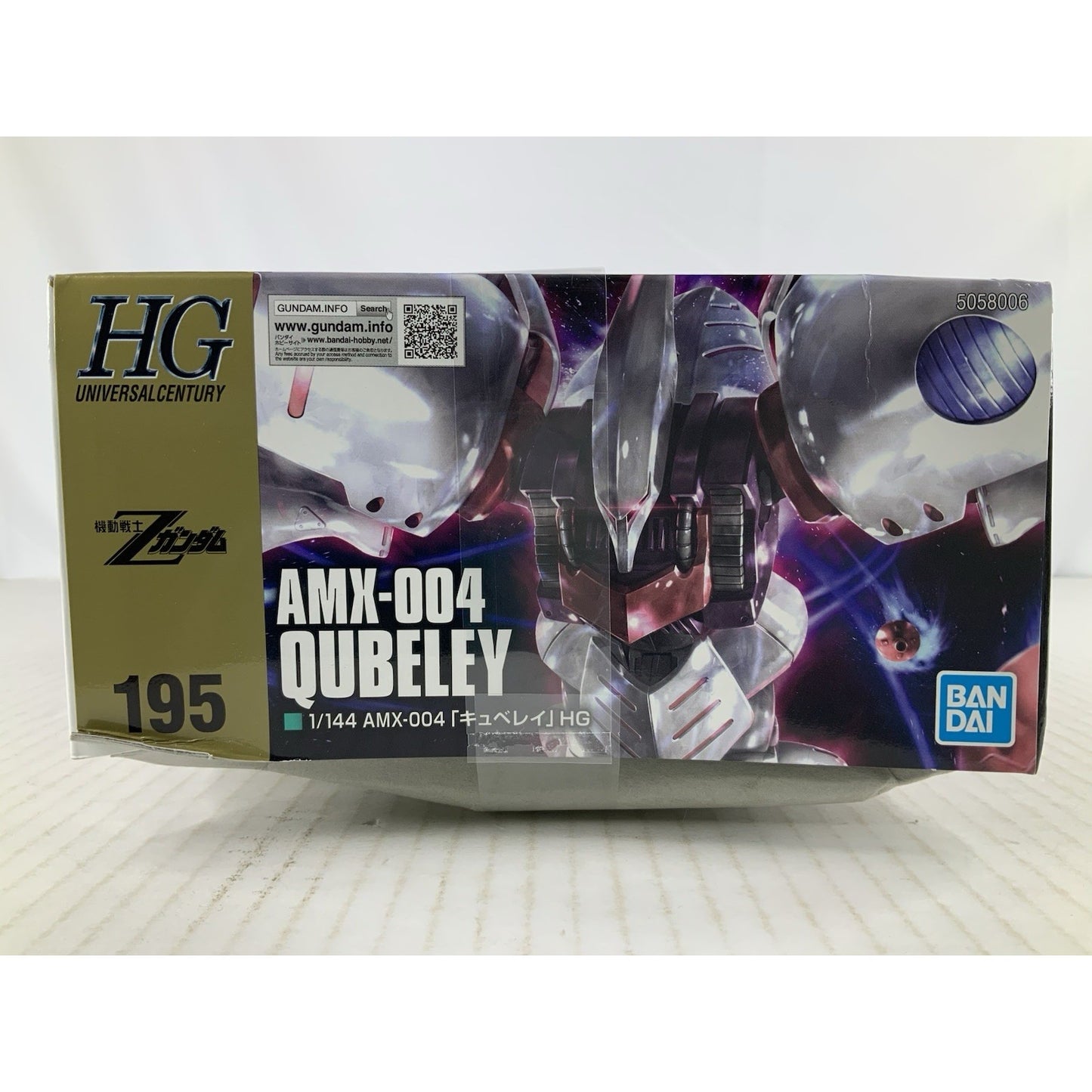 BANDAI HG AMX-004 Qubeley Z Gundam 195 HGUC 1:144 model kit DISTRESSED BOX