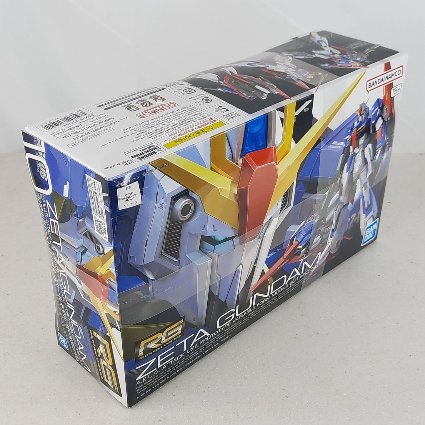 BANDAI RG Zeta Gundam Z MSZ-006 10 1:144 model kit DISTRESSED BOX