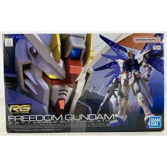 BANDAI RG Freedom Gundam ZGMF-X10A Seed 05 1:144 model kit DISTRESSED BOX