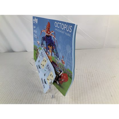 MOC  Amusement Park Fair Ride Octopus Spinning Motorized Building Block Set Box