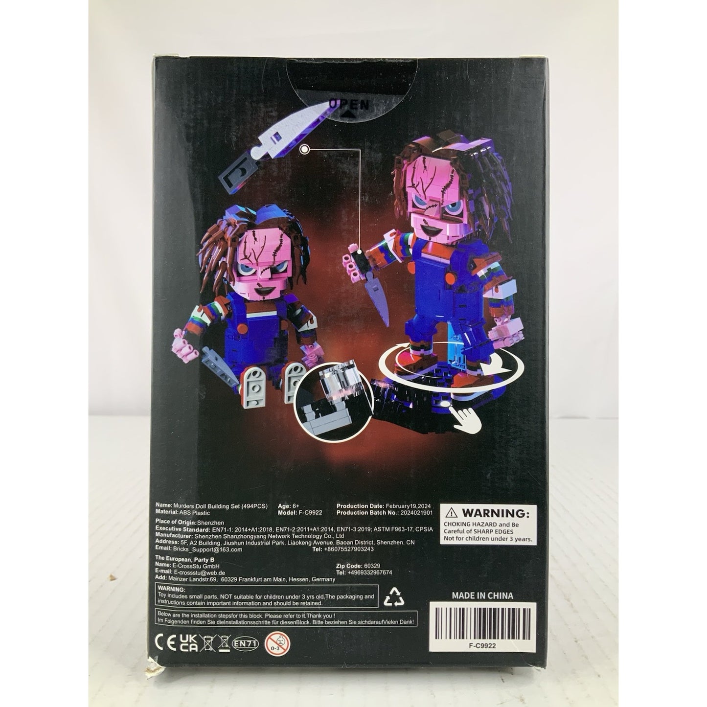 Murderer Doll Building Block Compatible Set Halloween Movie Childs Play Chucky