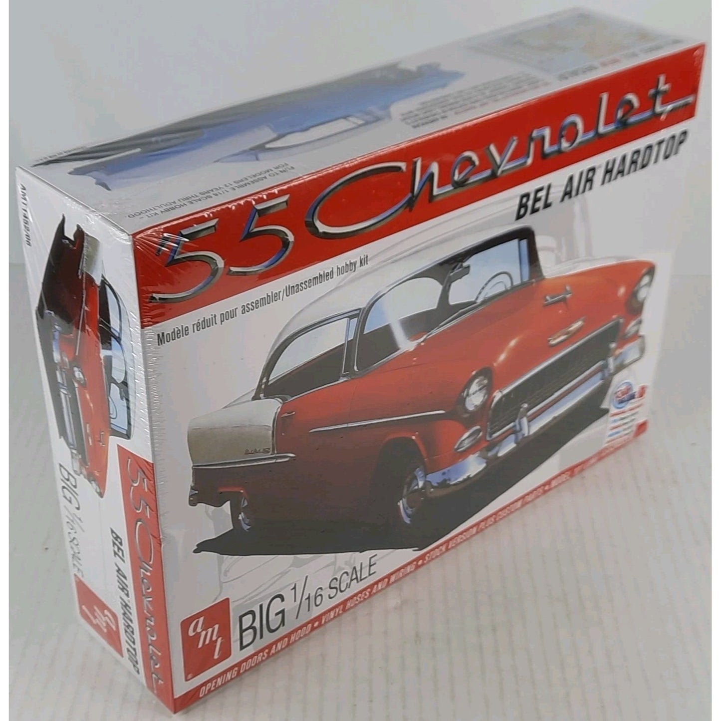 AMT 55 Chevy Bel Air Hardtop 1955 big scale 1:16 model kit DISTRESSED BOX